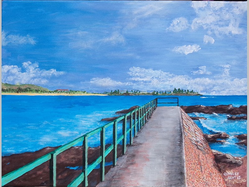 Emu Park Jetty painting by Jeff Quigley