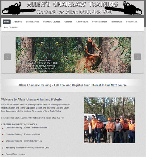Allens Chainsaw Training